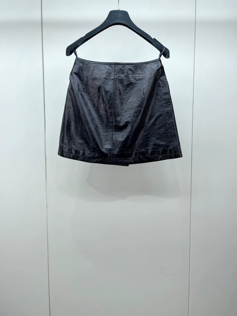 Dior Leather Skirt in Excellent Condition