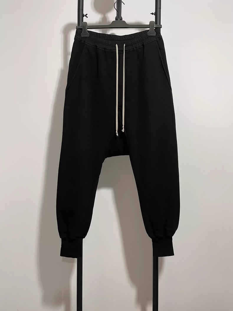 Rick Owens Black Harem Pants For Men
