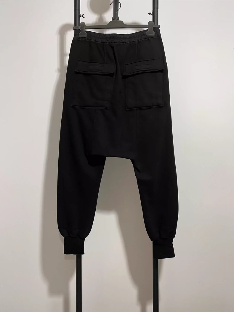 Rick Owens Black Harem Pants For Men