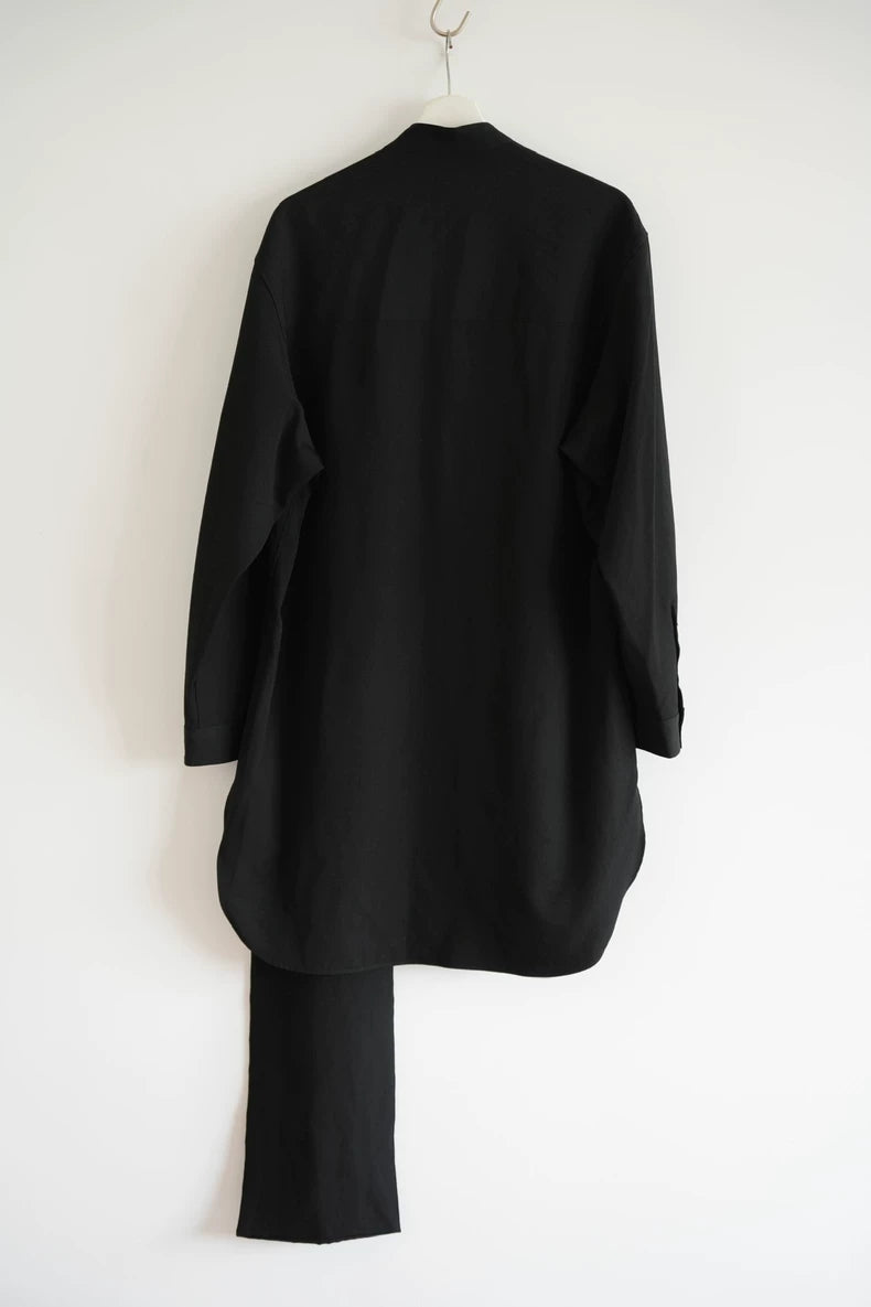 Yohji Yamamoto Black Wool Shirt