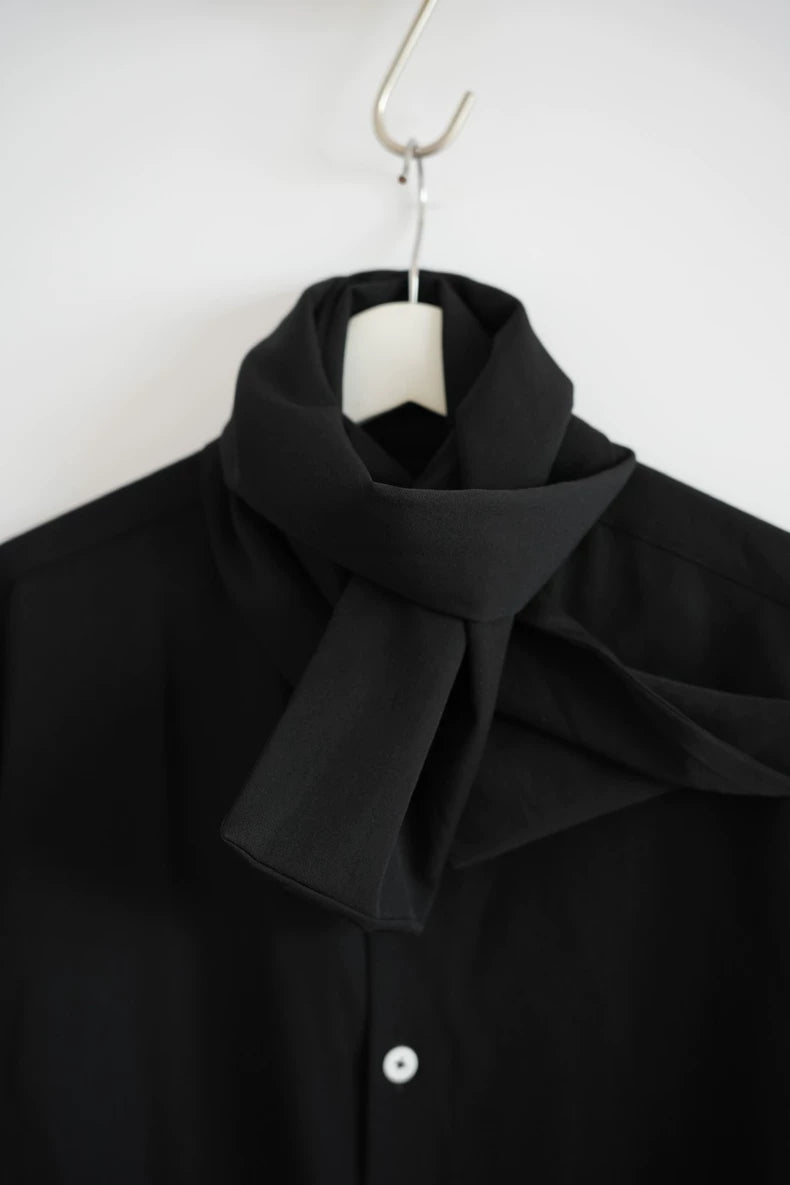 Yohji Yamamoto Black Wool Shirt