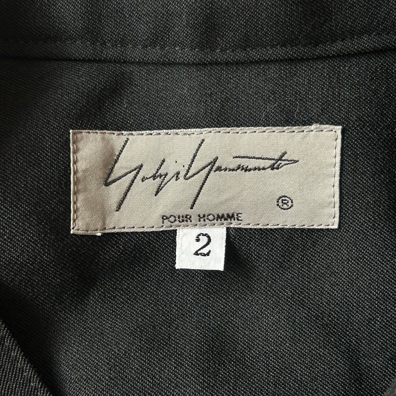 Yohji Yamamoto Black Wool Shirt