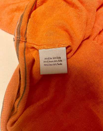 Hermes Short Sleeve Polo Shirt in Orange