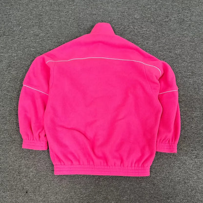 Balenciaga Pink Fleece Zip-Up Jacket