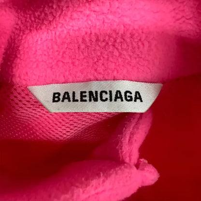 Balenciaga Pink Fleece Zip-Up Jacket