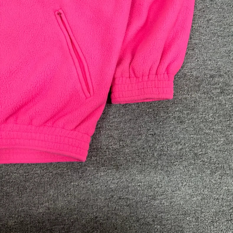 Balenciaga Pink Fleece Zip-Up Jacket
