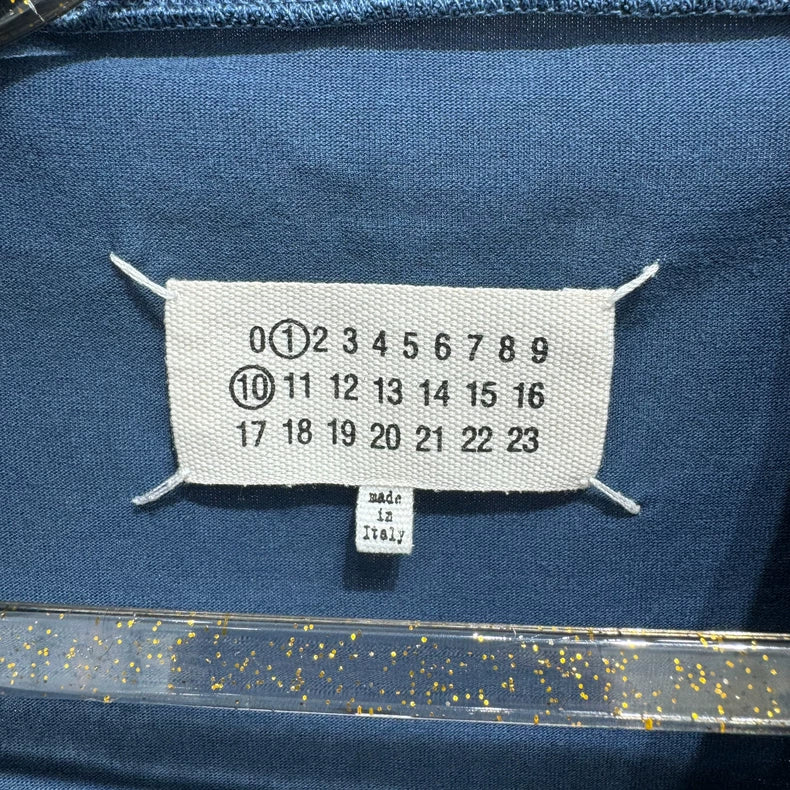 Maison Margiela Blue Logo Short Sleeve Tee