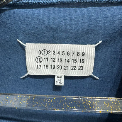 Maison Margiela Blue Logo Short Sleeve Tee