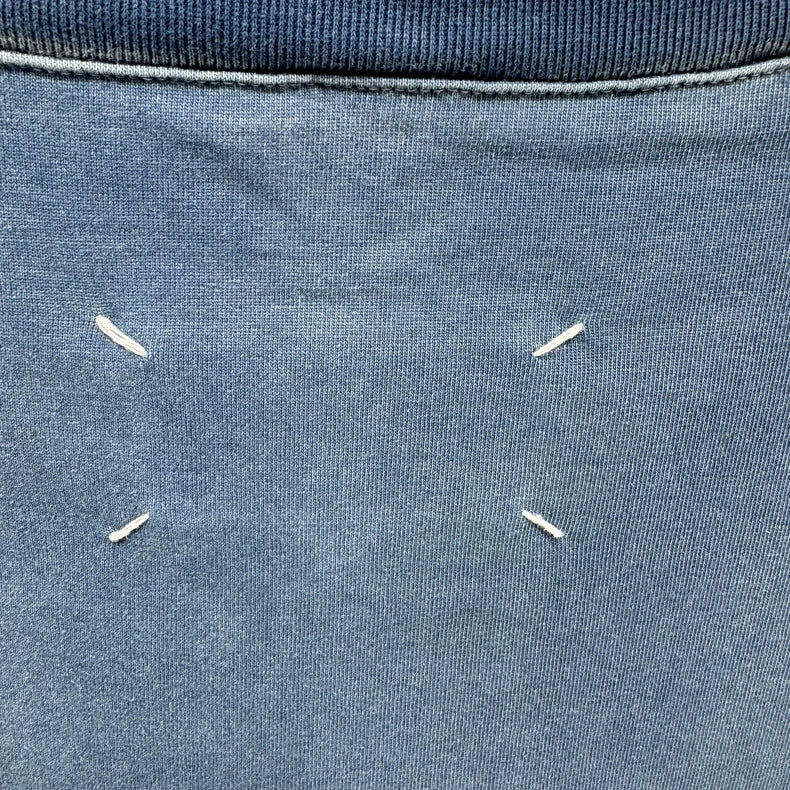 Maison Margiela Blue Logo Short Sleeve Tee