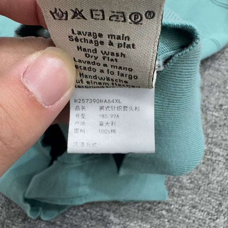 Hermes Striped Knit Short Sleeve Top-zp