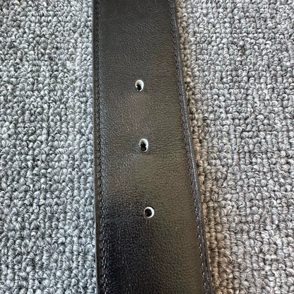 Hermes Classic Metal Buckle Leather Belt