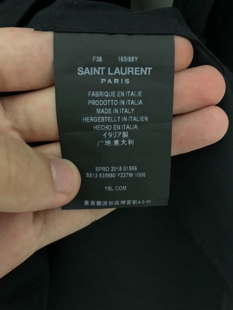 Saint Laurent Black Basic Shirt