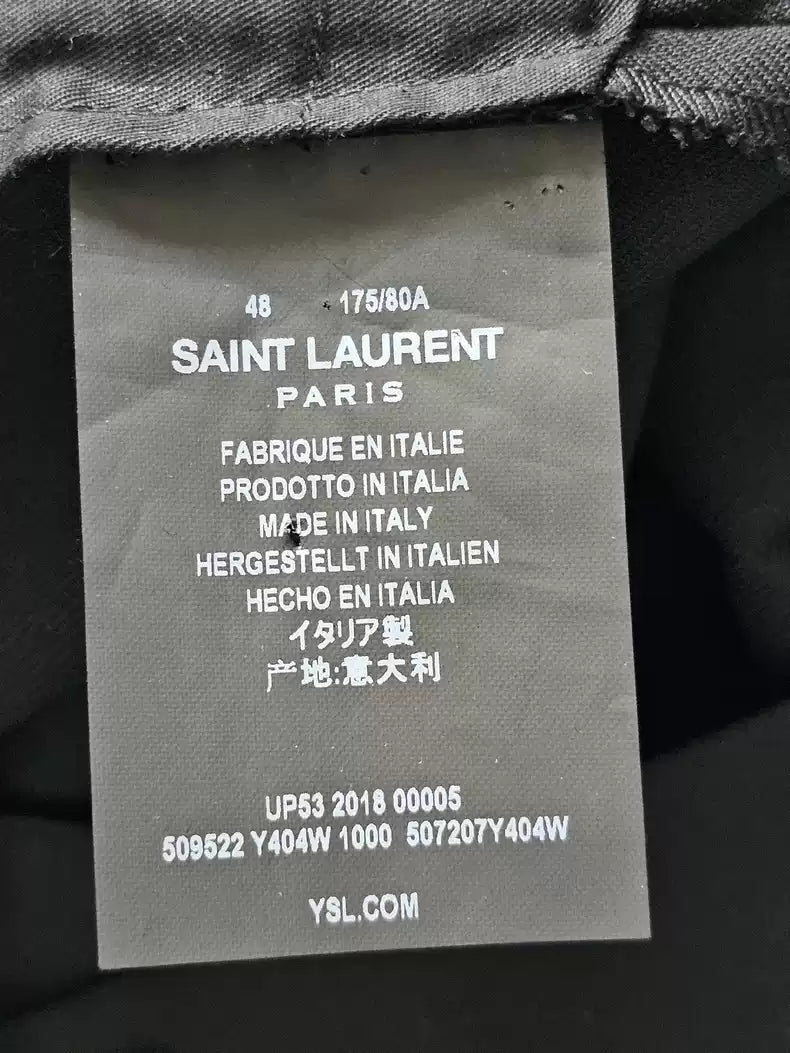 Saint laurent slp black wool trousers