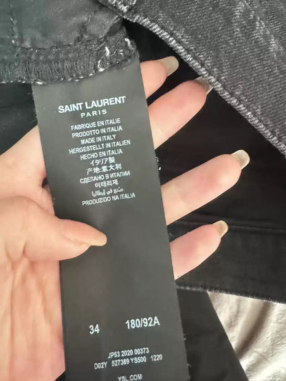 Saint Laurent D02 black classic basic jeans