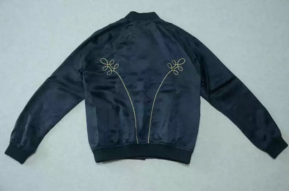 Saint Laurent gold thread palace silk jacket