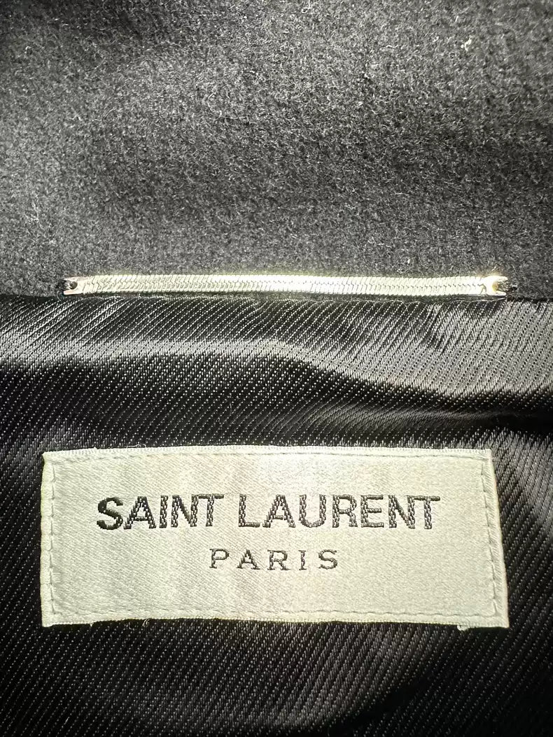Saint Laurent slp22FW navy knight jacket