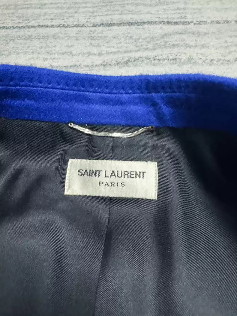 Saint Laurent 21FW poster Klein blue suit