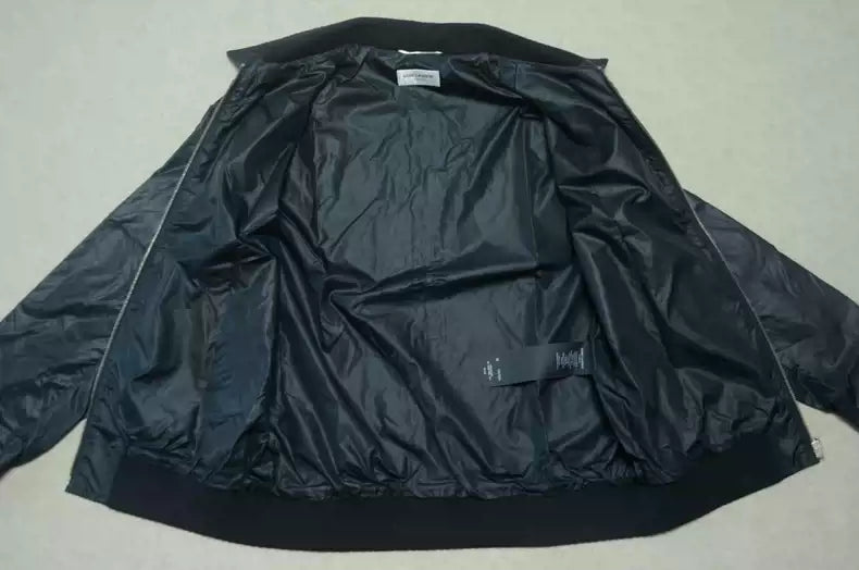 Saint Laurent black zipper jacket coat