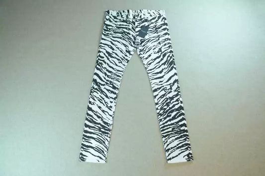Saint Laurent show zebra jeans