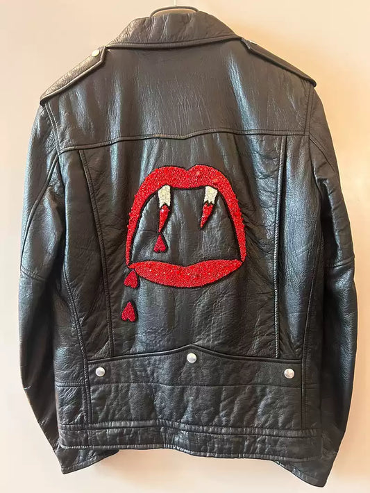 Saint Laurent rare version L01 bloody tooth Bloodlust sheep leather jacket