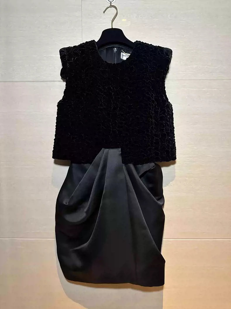 Saint Laurent Paris Fashion black dress