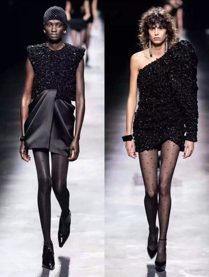 Saint Laurent Paris Fashion black dress