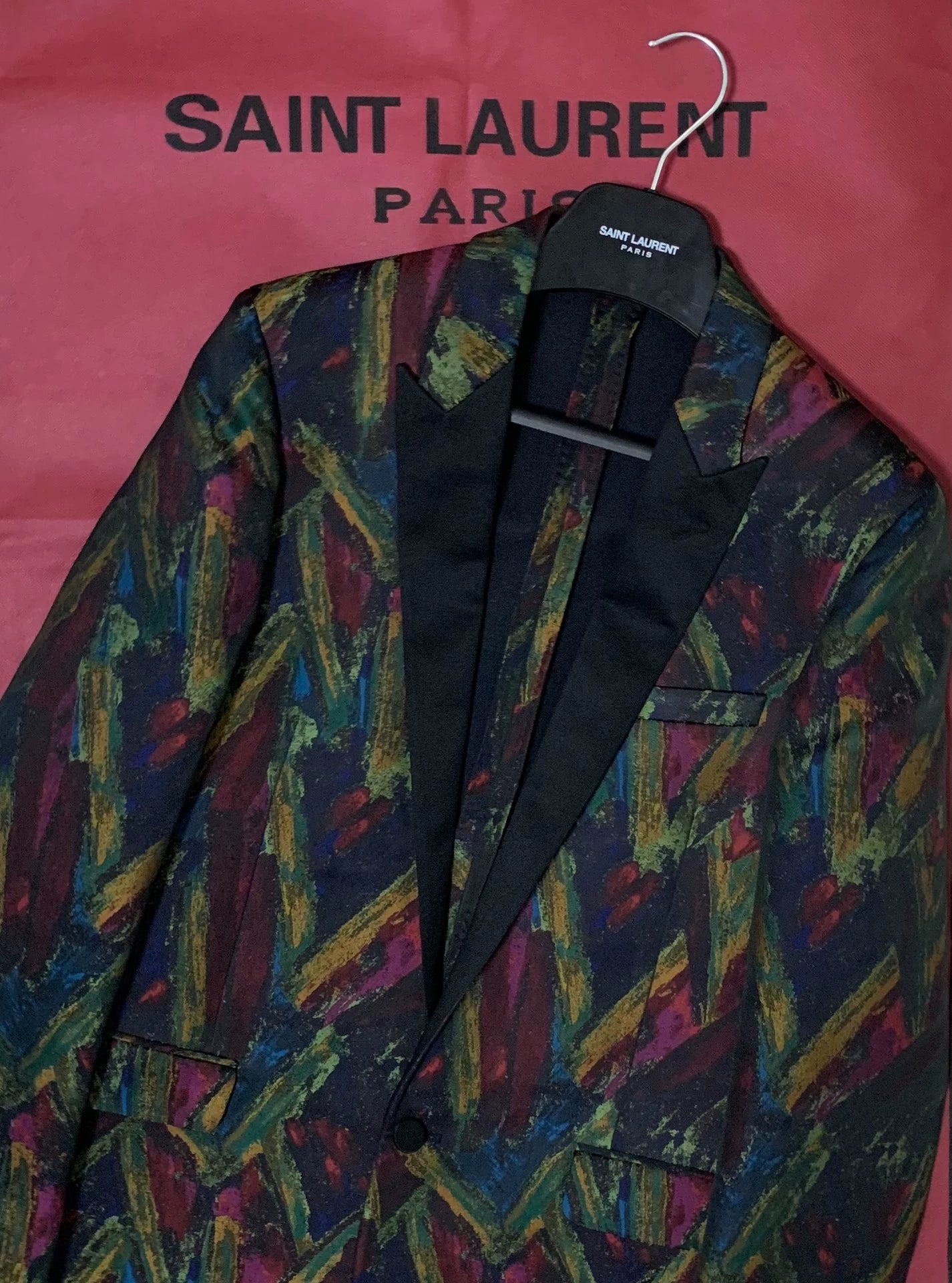 Saint Laurent ParisOil painting style suit jacket