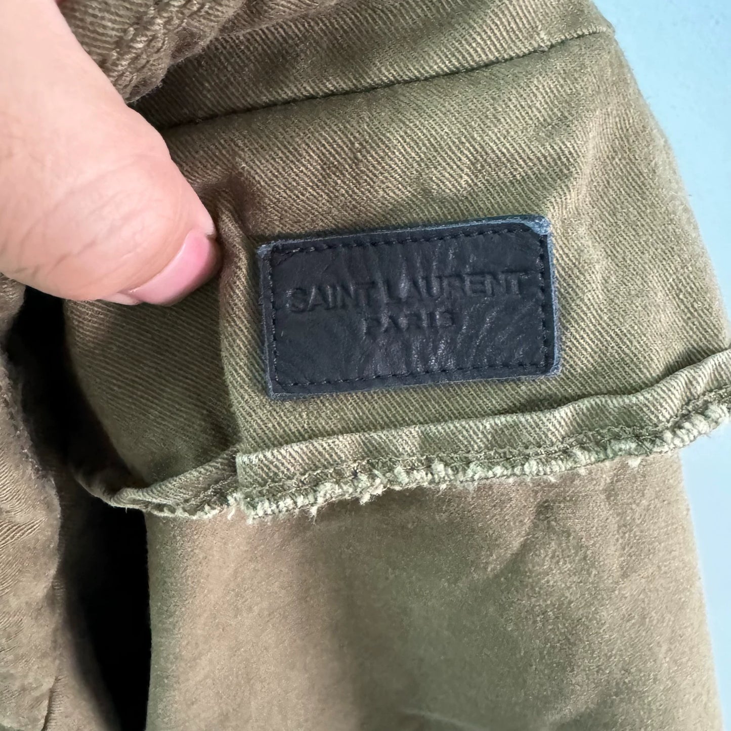 Saint Laurent Paris Military green jacket