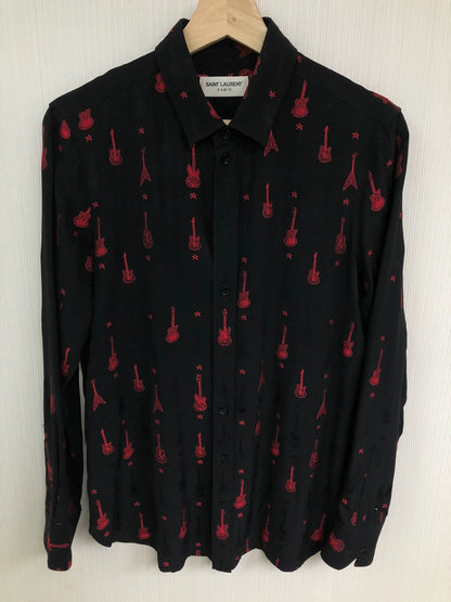 Saint Laurent Paris Black guitar shirt