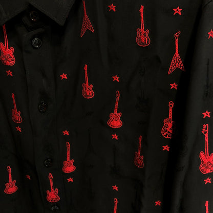 Saint Laurent Paris Black guitar shirt