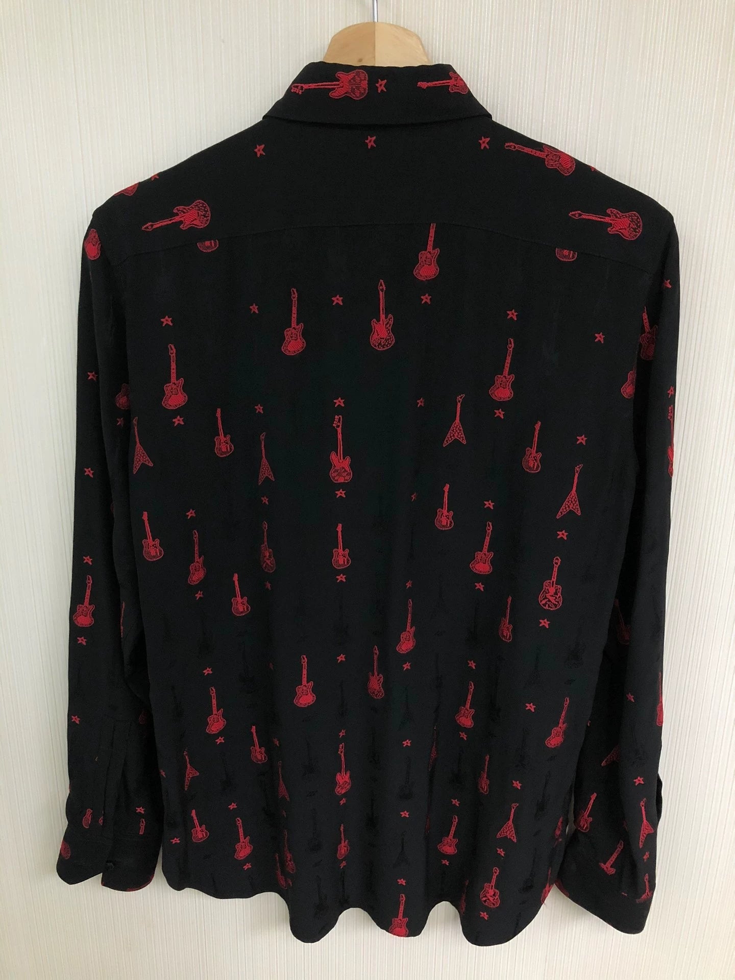 Saint Laurent Paris Black guitar shirt