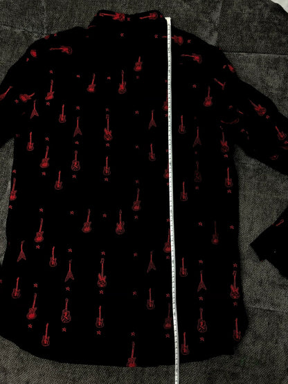 Saint Laurent Paris Black guitar shirt