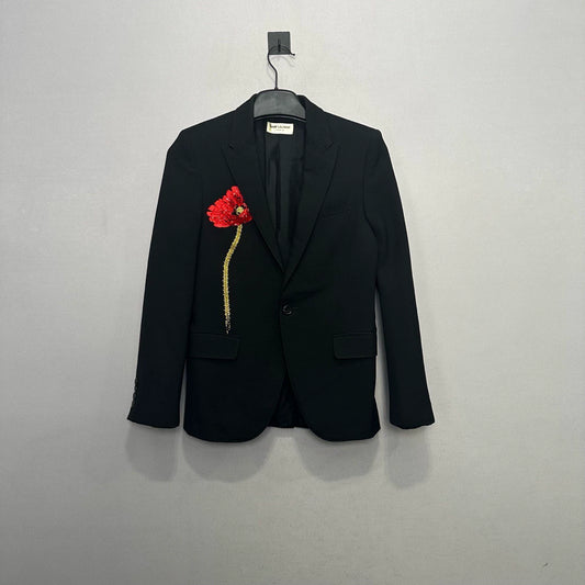 Saint Laurent Paris A floral suit jacket