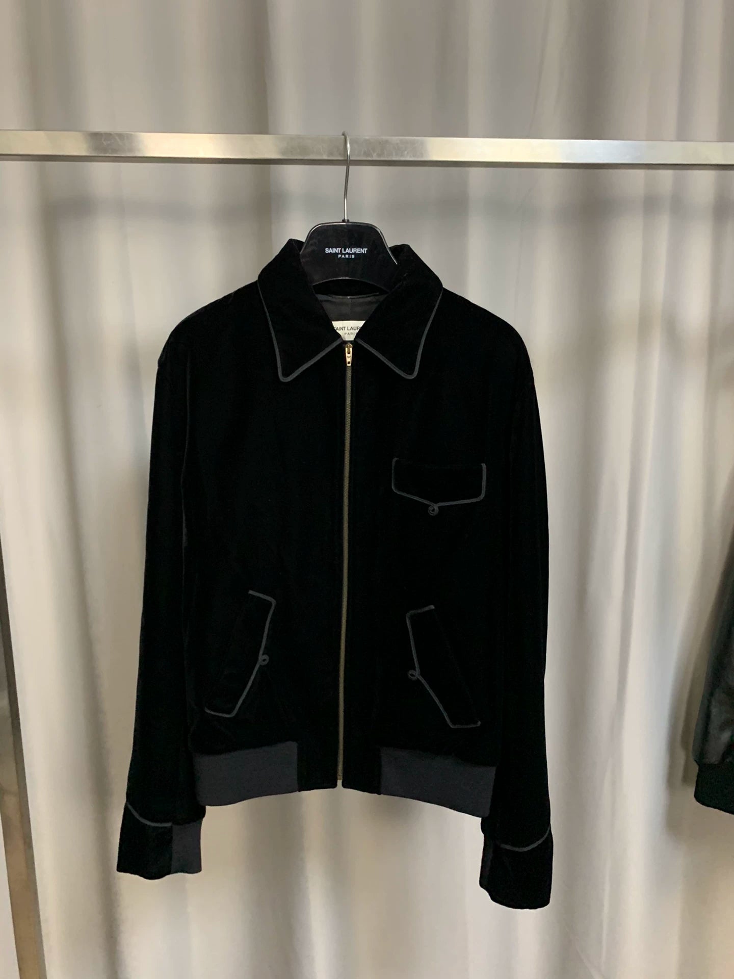 Saint Laurent Paris2016fw Black Velvet Jacket