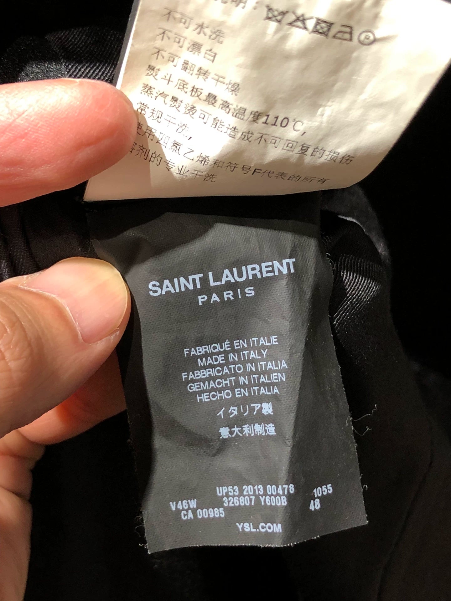 Saint Laurent Paris Golden satin suit jacket