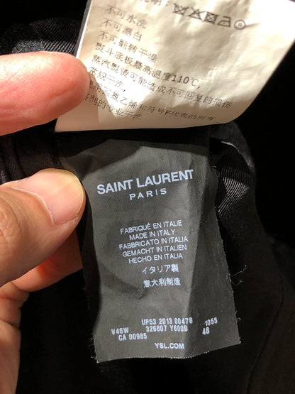 Saint Laurent Paris Golden satin suit jacket