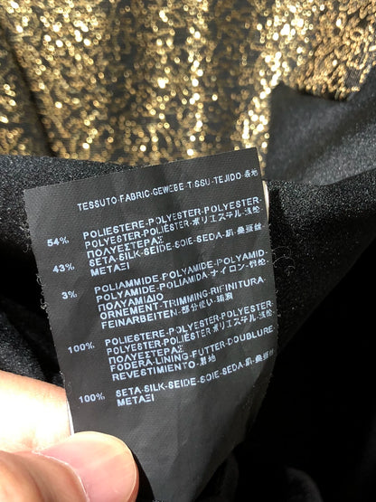 Saint Laurent Paris Golden satin suit jacket