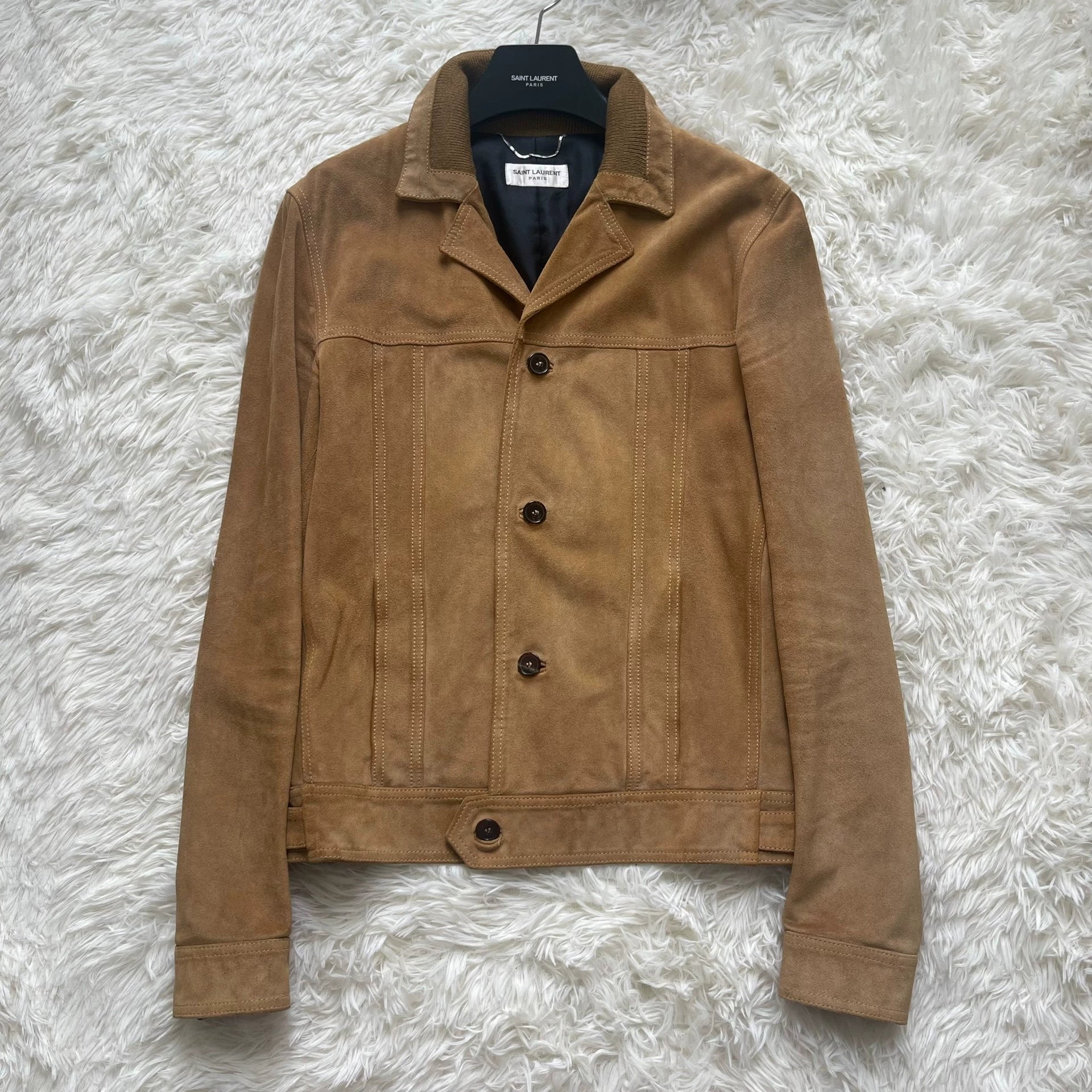 Saint Laurent Paris 14AW suede leather jacket