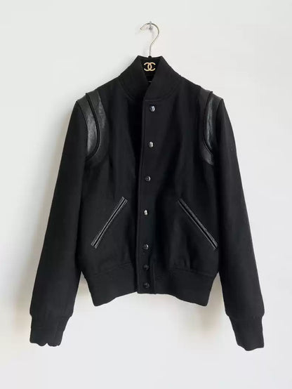 Saint Laurent Paris Wool baseball jacket