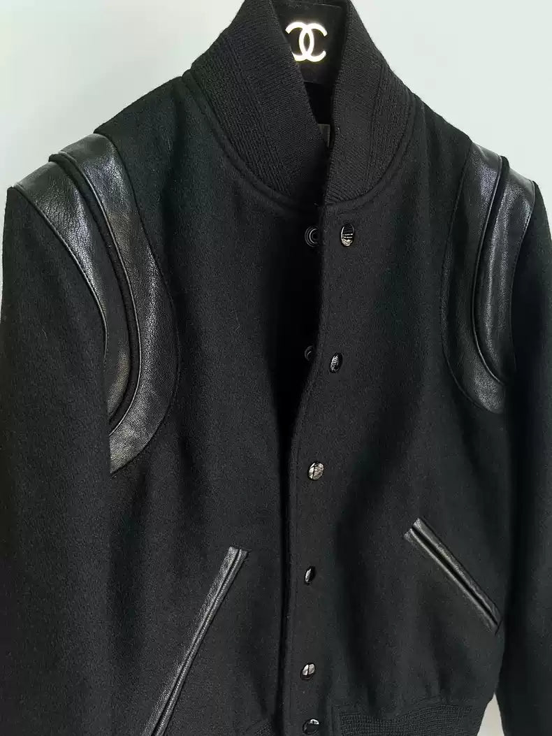 Saint Laurent Paris Wool baseball jacket