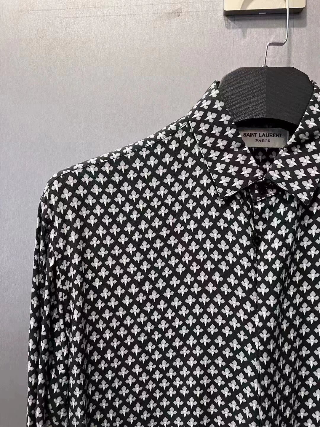 Saint Laurent Paris Diamond printed shirt