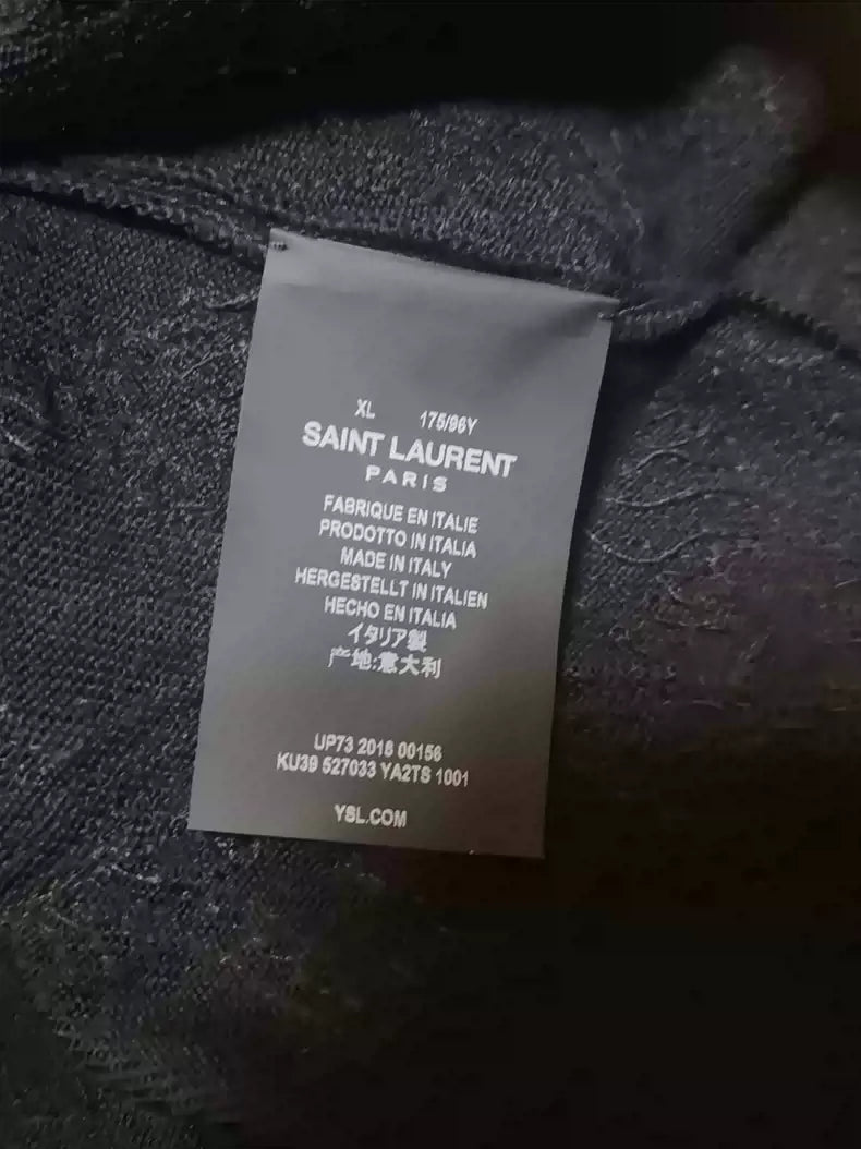 Saint Laurent Paris Handmade sequin sweater