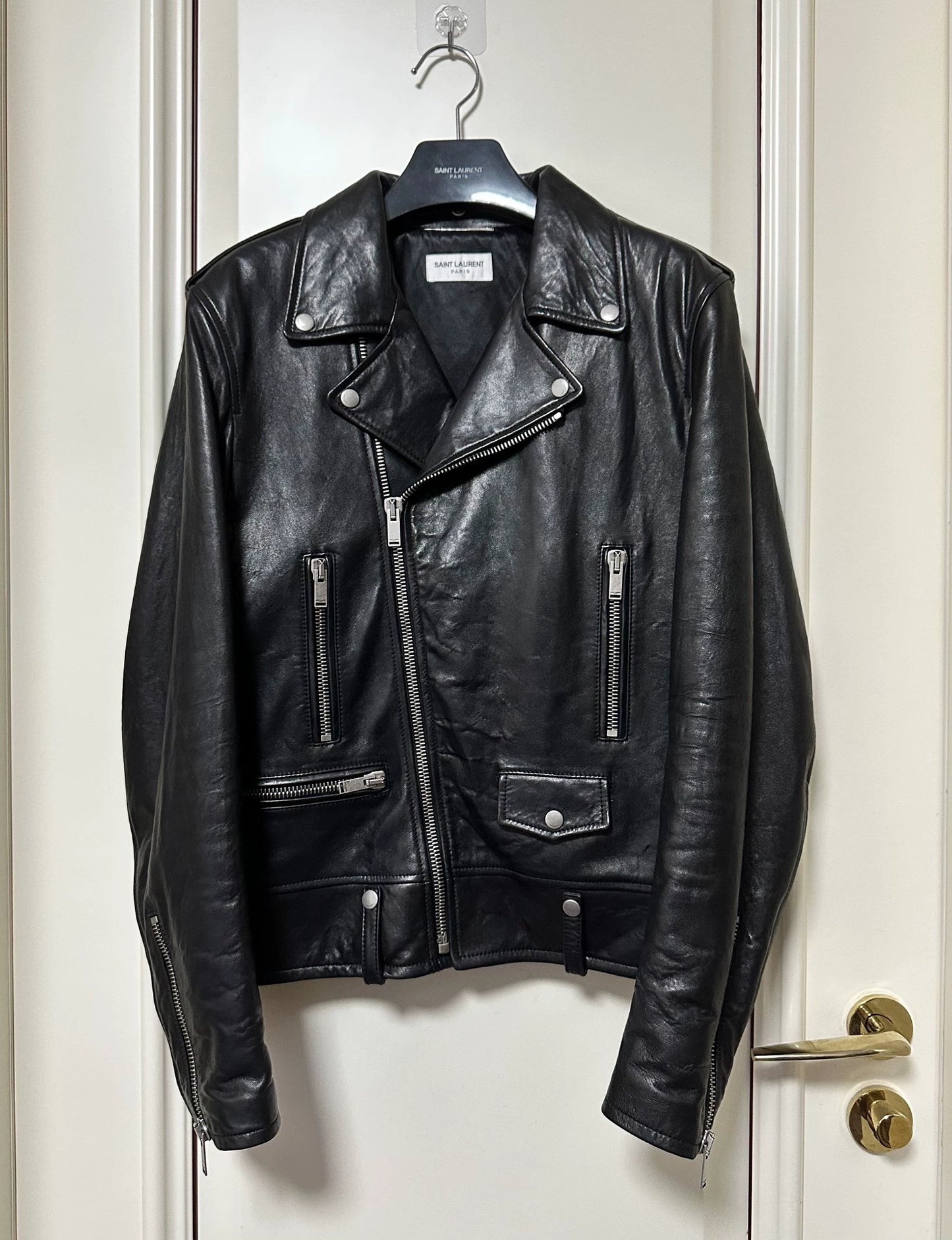 Saint Laurent Paris L01 Classic Leather Jacket