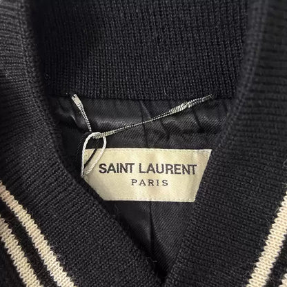 Saint Laurent Paris Splicing baseball jersey