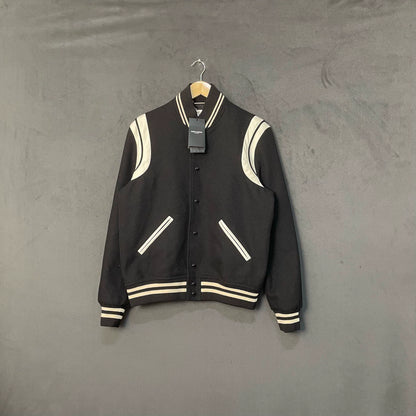 Saint Laurent ParisBlack baseball jacket