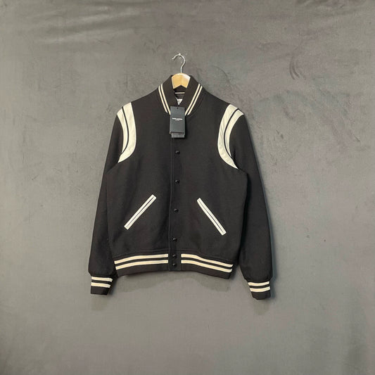 Saint Laurent ParisBlack baseball jacket