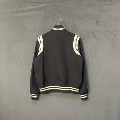 Saint Laurent ParisBlack baseball jacket