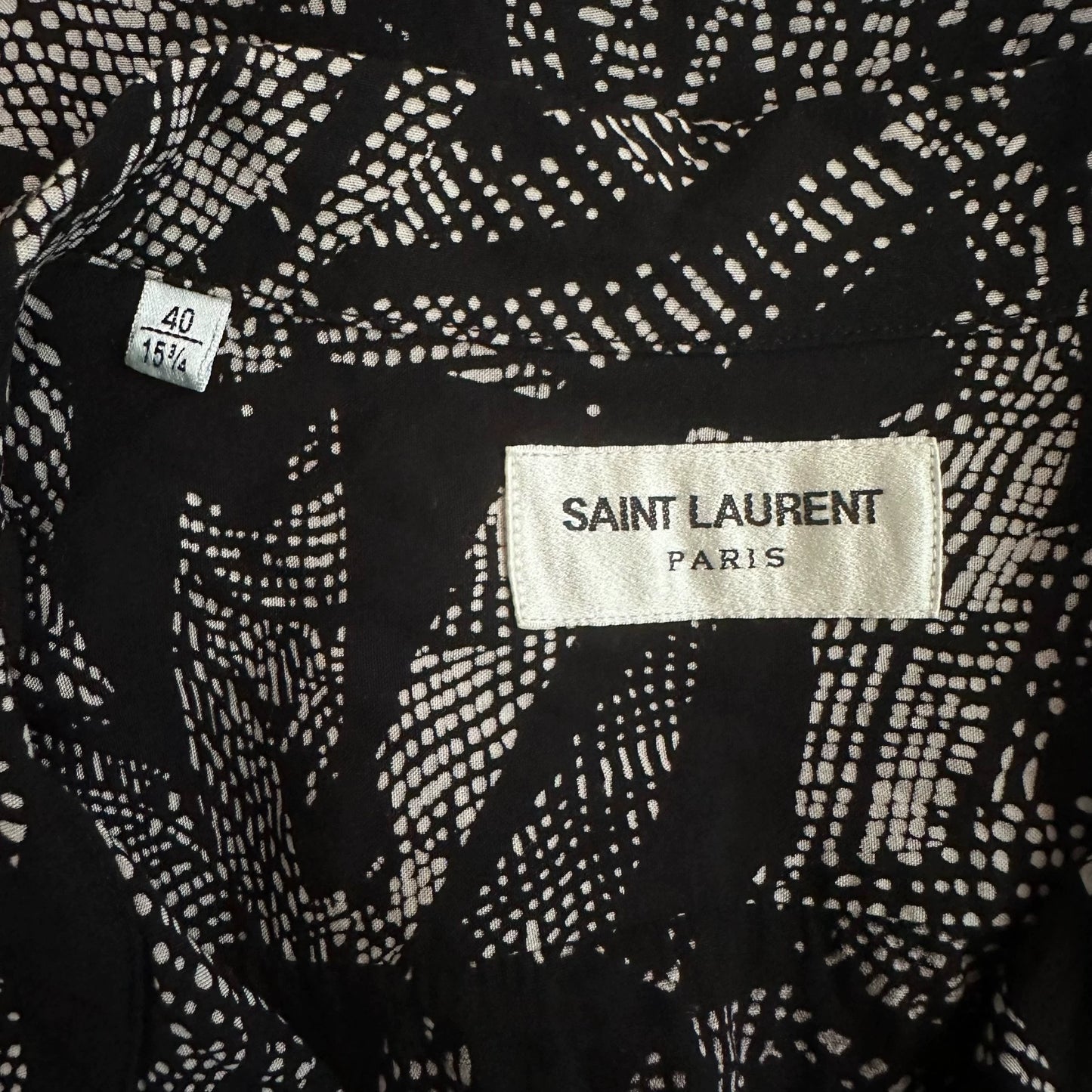 Saint Laurent Paris Coconut tree short sleeved shirt