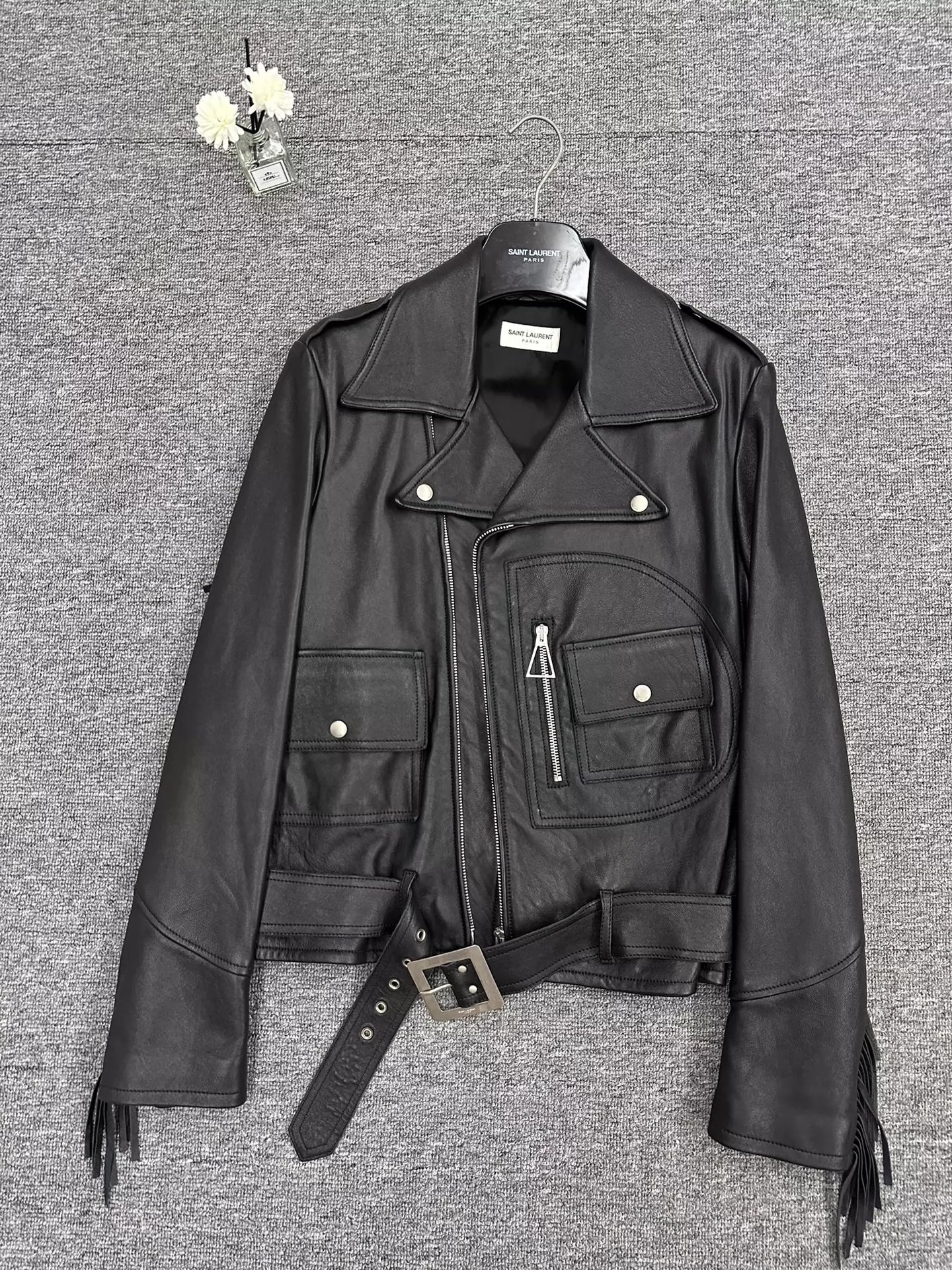 Saint Laurent ParisTassel leather jacket