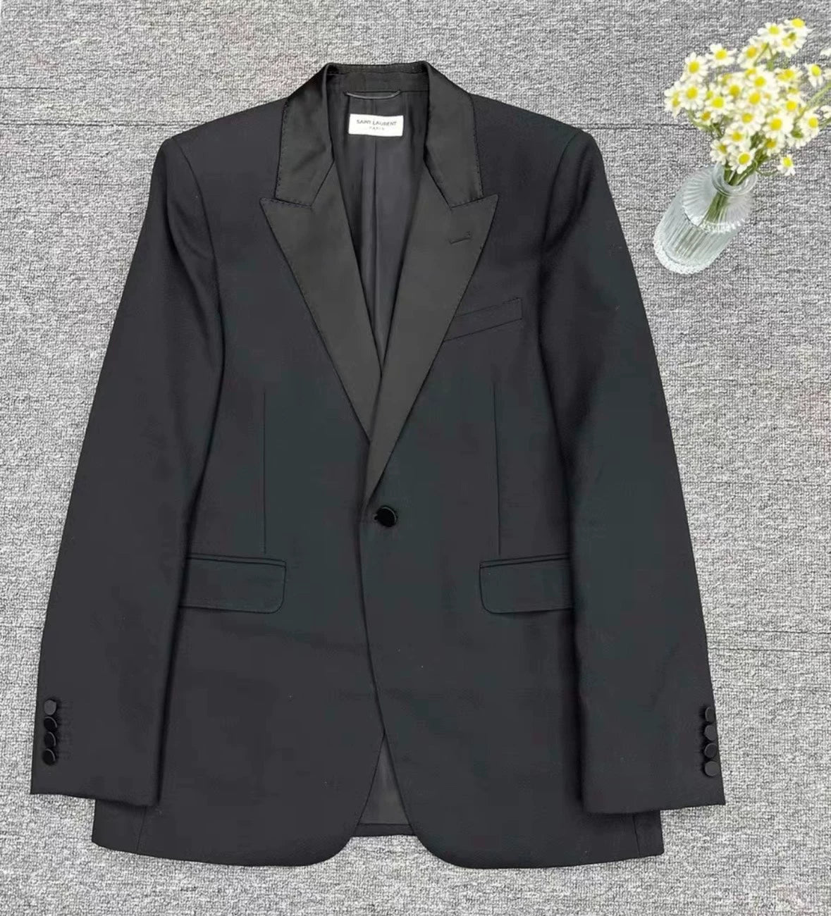 Saint Laurent Paris16fw Daming sword collar suit jacket